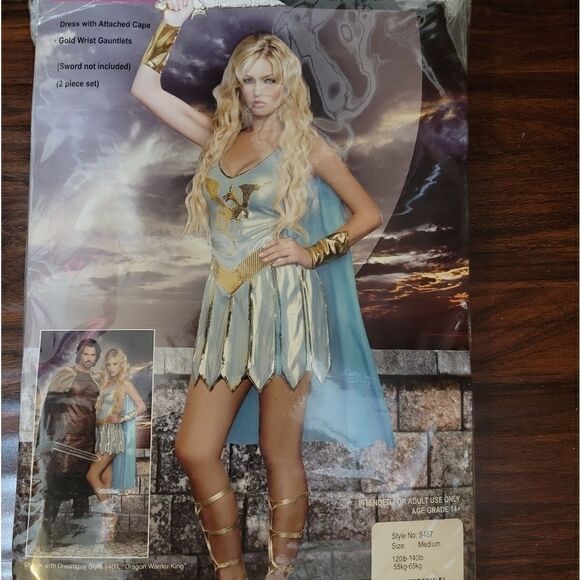 NIB Warrior Dragon Queen Costume-medium - Picture 3 of 7
